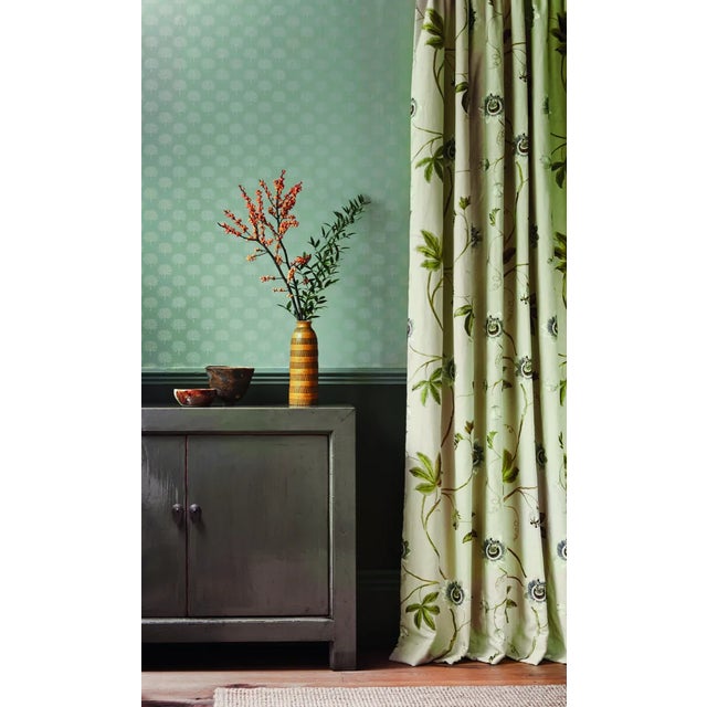 Rotary printing shows the perfect detail of this beautifully spaced wallpaper. Designed in the Sanderson studio the...