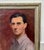 Stunning Self Portrait of Lionel Heckman Painting, oil on canvas, carved silver frame, circa 1940’s