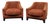 20th-C. Art Deco Style Club Chairs in Paisley by Baker Furniture - Pair For Sale