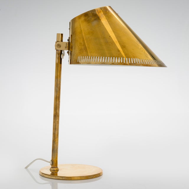 Model 9227 table lamp designed by Paavo Tynell and produced by Idman in Finland. This one has a very distinctive look. The...