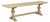 French 19th Century Bleached Walnut Bench with Turned Legs and Cross Stretcher For Sale
