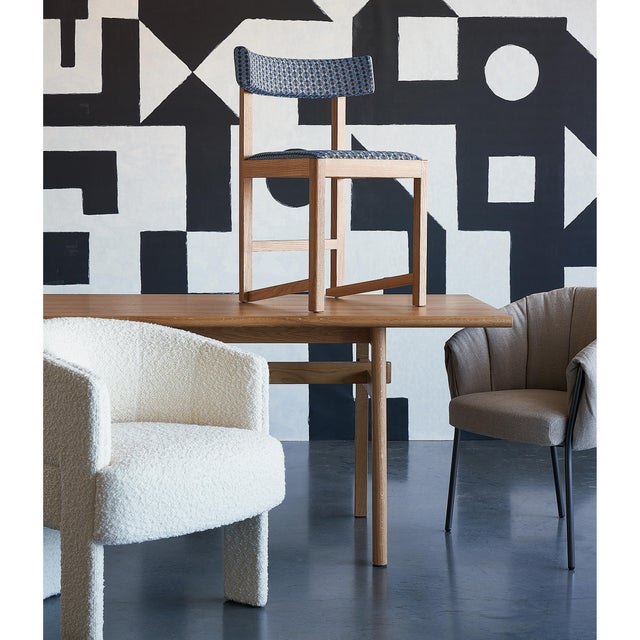 Mid-Century Modern Schumacher Mokki 94.5" Dining Table in Natural Matte For Sale - Image 3 of 4