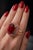 Late 20th Century Bochic “Capri” Vintage Ruby, Emerald & Pink Sapphire Ring Set 18K Gold & Silver For Sale - Image 5 of 14