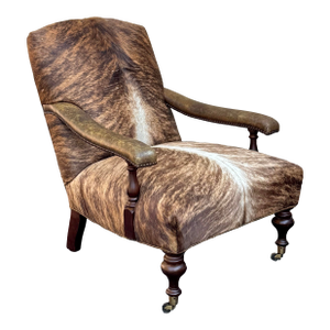 George Smith Style Edwardian Cowhide Chair