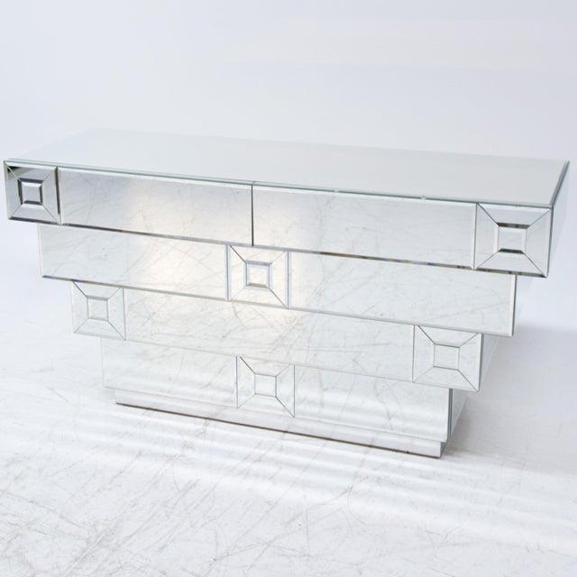 Hollywood Regency-style Mirrored Chest, Italy Late 20th Century For Sale - Image 16 of 18