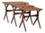 Nesting Tables in Teak by Johannes Andersen for CFC Silkeborg, Denmark, 1960s, Set of 3 For Sale