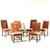 Set of Six Continental Baroque Walnut Stretcher Base Dining Chairs For Sale - Image 13 of 13