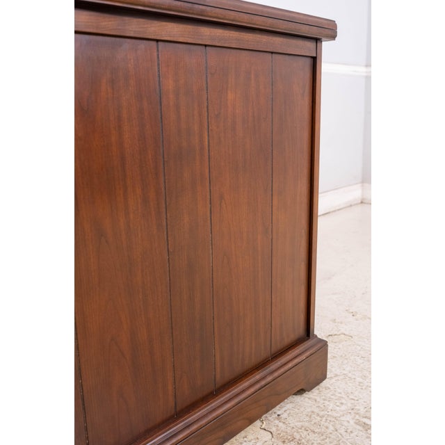1980s Harden Cherry Flip Top Server Cabinet For Sale - Image 17 of 18