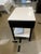 Custom Oak Espresso Nightstands With Limestone Top & Shelf – Modern Organic Bedside Tables For Sale - Image 9 of 10