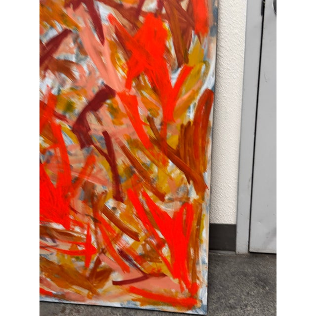 Textile David Wong “Brad” Abstract Acrylic on Canvas, Circa 2009 For Sale - Image 7 of 12