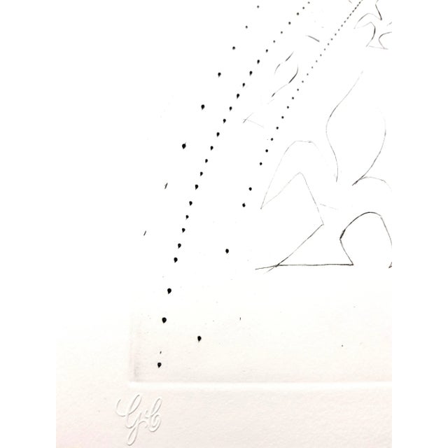 Salvador Dali - The Knights of King Arthur - Original Etching 1970 For Sale - Image 3 of 8
