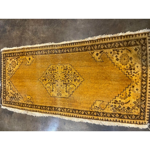 1990 Old Persian Tabriz Area Rug 1'8" X 3'9"