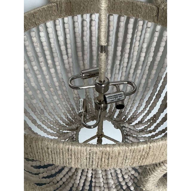 Early 21st Century Vintage Roshambeaux “Frankie Malibu” Beaded Chandelier For Sale - Image 5 of 12