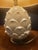 Hollywood Regency Pair of Vintage White Ceramic Pineapple/Artichoke Table Lamps With Burlap Shades For Sale - Image 3 of 6