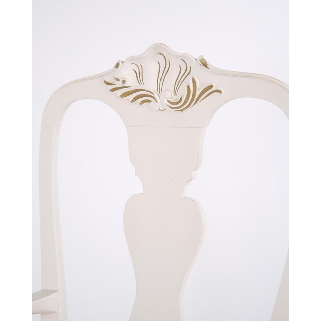 White Vintage Chairs in Neo Rococo Style and Painted in White, 1920s, Set of 2 For Sale - Image 8 of 13