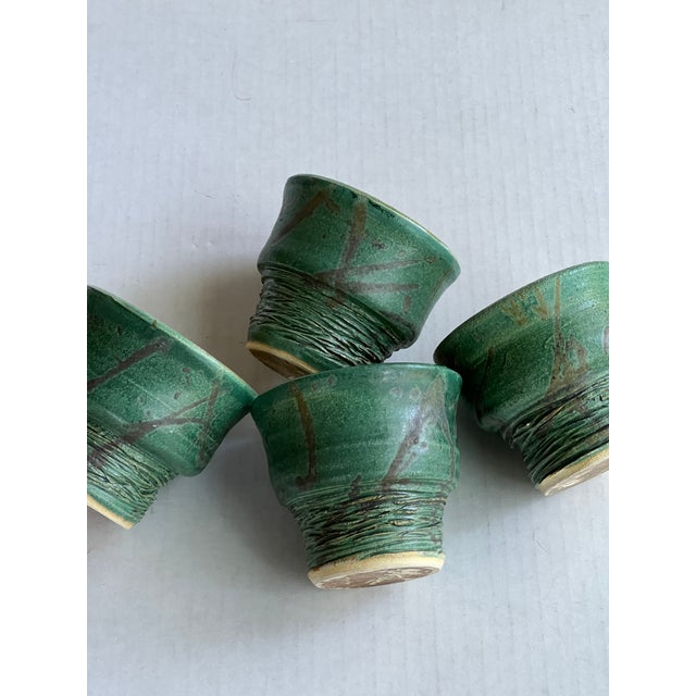 Handmade Green Nc Pottery Cups For Sale In Raleigh - Image 6 of 10
