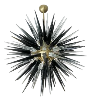 Sculptural Murano Glass Sputnik Chandelier, Italy, 1995.