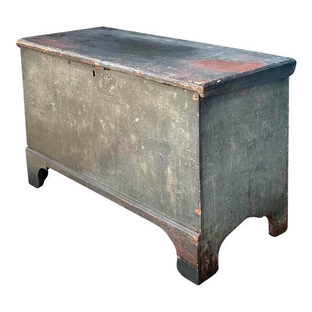 Vintage Primitive Blanket Chest For Sale