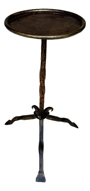 Small Spanish Iron Drinks Table on a Tripod Base