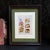 Offering a vintage mid-century folk art mushroom collage in hand-embroidered needlepoint. It had been framed showcasing...