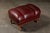 Late 20th Century Pair of Plush Leather Armchairs With Ottoman in Burgundy For Sale - Image 13 of 18