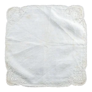 Intricate Vintage Hand Embroidered Linen Table Mat