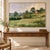 Farmhouse French Country Landscape Art Print – Red Barn & Chickens in a Meadow, 16" X 12" For Sale - Image 3 of 8