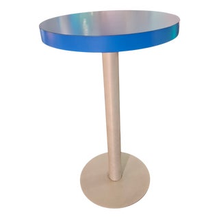 Light Blue Bistro Table For Sale