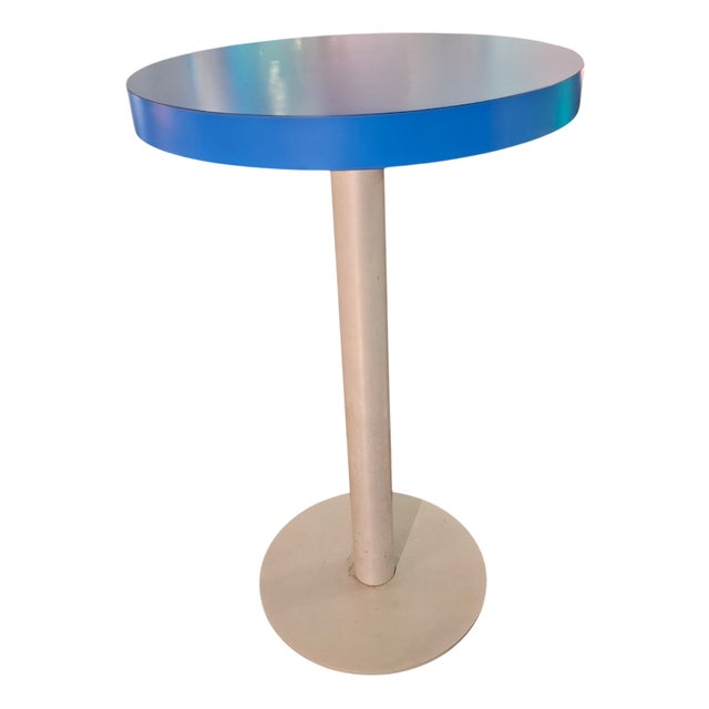 Light Blue Bistro Table For Sale