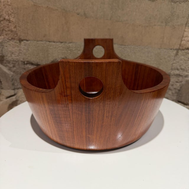 Mid-Century Modern Danish Mid-Century Modern Staved Teak Jens Quistgaard for Nissen For Sale - Image 3 of 9