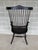 English Vintage Philadelphia Style Auburn Crackle Finish Comb Back Arm Chair For Sale - Image 3 of 11