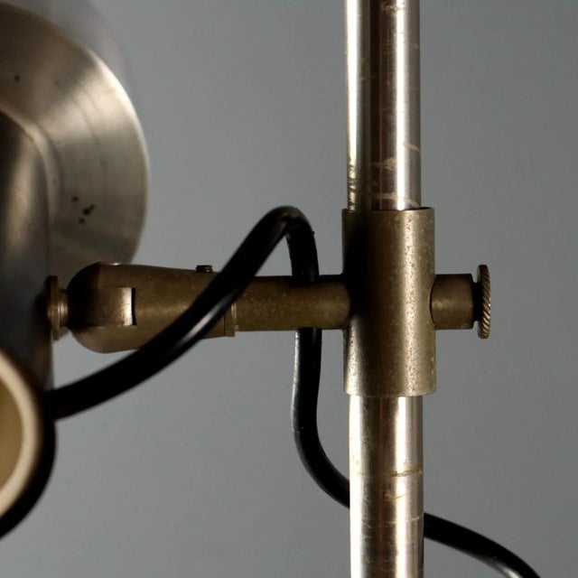 Vintage Floor Lamp in Aluminium and Iron, Italy, 1960s For Sale - Image 9 of 11