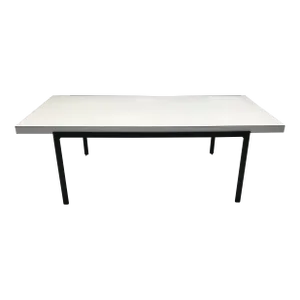 Florence Knoll T-Angle Coffee Table No. 115 in White Laminate