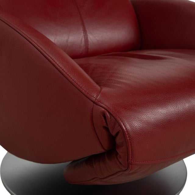 Mate Armchair in Leather from FSM For Sale - Image 5 of 13
