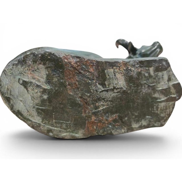 Hand-Carved Serpentine Sculpture by Fabian Musiwa, Zimbabwe, 1970s For Sale - Image 11 of 12
