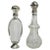 19th Century Dutch Silver and Crystal Scent or Perfume Bottles, Set of 2 For Sale - Image 5 of 5