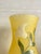 Art Deco Glass Yellow and Green Baluster Vase in Pâte De Verre, 1940, in Flawless conditions. Designed 1920 to 1949