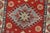 Textile Kazak Runner 2’8” X 6’4” Red Wool Tribal Hand-Knotted Oriental Rug For Sale - Image 7 of 12