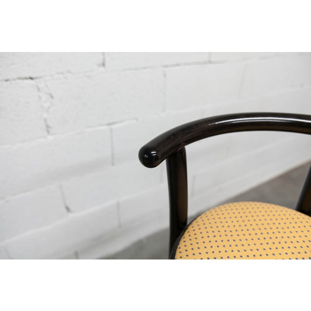 Dialog Stools in Black, Yellow and Blue Imitation Leather from Baumann, 1990, Set of 2 For Sale - Image 3 of 18