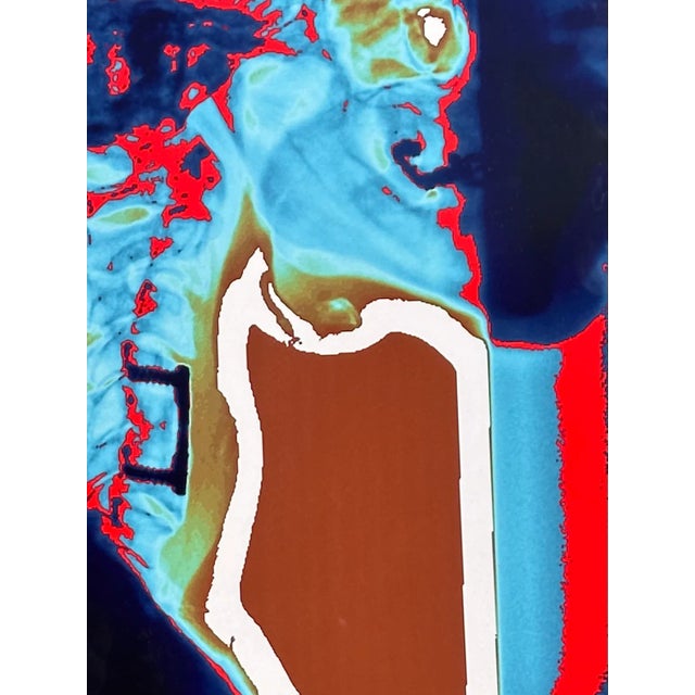 Modern Techno Skeleton Art of a Skull on Aluminum.