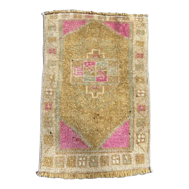 Turkish Yastik Rug 1'6" x 2'3" For Sale