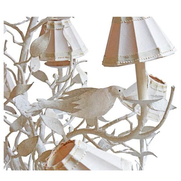 Boho Chic Wrought Iron Tree Branch Chandelier C. 1960-1970 For Sale - Image 3 of 5