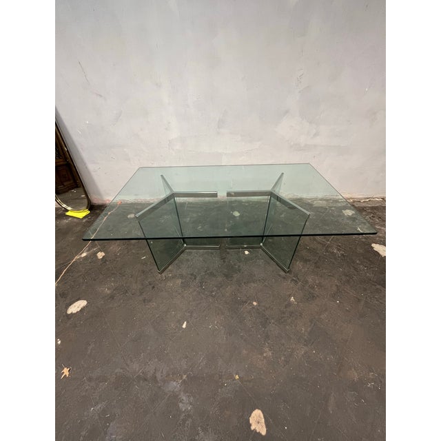 1970s Leon Rosen Dining Table for Pace Collection Glass and Chrome For Sale - Image 5 of 10