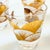 Glass Mid Century Gold Fan Shot Glasses - Set of 5 For Sale - Image 7 of 9