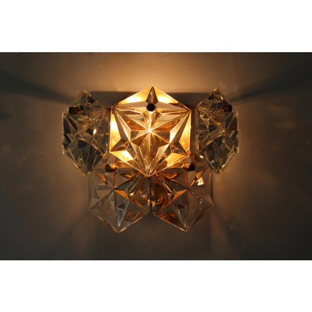 Mid-Century Modern Vintage Wall Lights in 24k Gold Plated from Kinkeldey, 1970s, Set of 2 For Sale - Image 3 of 8