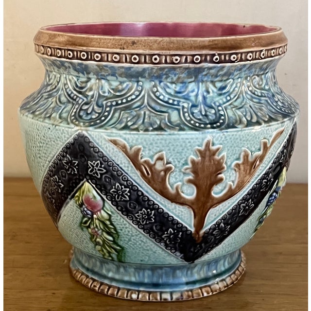 Ceramic 19th Century Jardiniere For Sale - Image 7 of 10