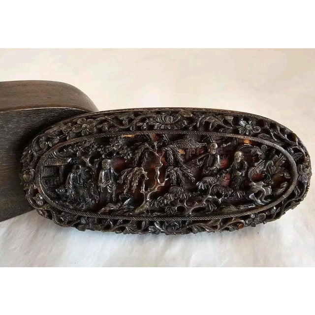 Mid-19th Century Chinese Export Cantonese Carved Snuff Box For Sale - Image 12 of 18