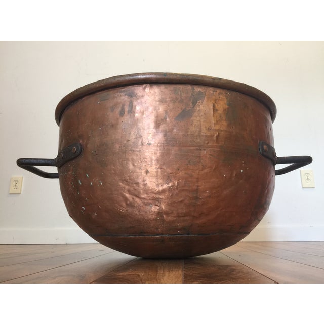 Giant Antique Copper Cauldron Chairish