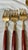 Mid 20th Century Rosewood & Brass Service for 6 Desert Fish Serving Forks Set 8 Pieces Flatware For Sale - Image 9 of 9