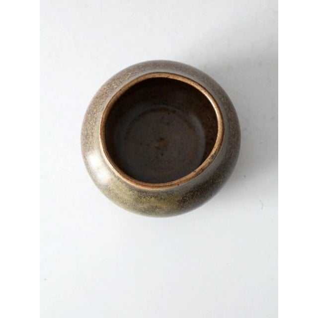 Contemporary Vintage Studio Pottery Vase For Sale - Image 3 of 8